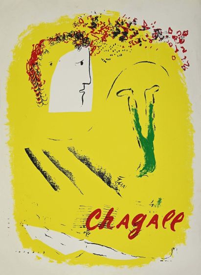 Le Fond Jaune by Marc Chagall - Contemporary Artwork