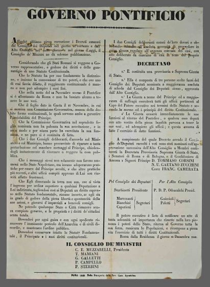 Papal Government Edict