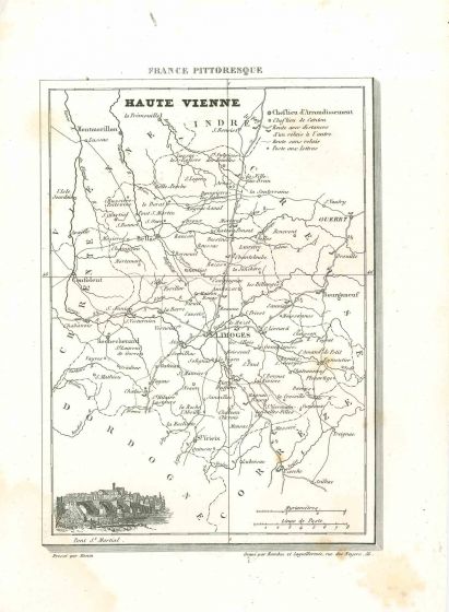 Map of Haute Vienne