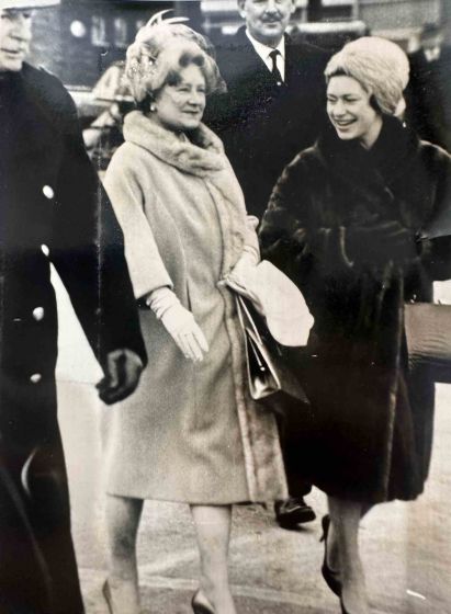 Queen Elizabeth and her Mother - Vintage Photograph 
