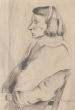 Portrait by French Artist XX Century - Modern Artworks 