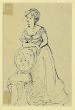 Female Figure with Long Dress -  Modern Artworks