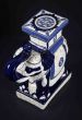 Lucky Blue Ceramic Elephant