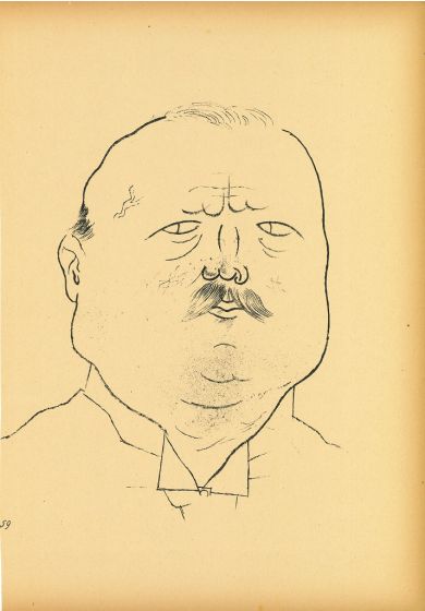 Man of honor from Ecce Homo by  George Grosz - Modern Artwork