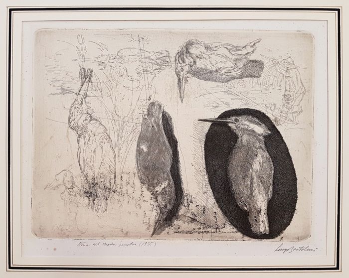 Storia di un Martin Pescatore by Luigi Bartolini - Modern Artwork 