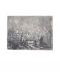 Winter Garden is an original print in Etching technique on paper, realized by Anonymous Artist of XX Century.