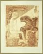 Il Filo Si Spezza is an original black and white etching realized  by Leo Guida.
