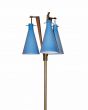 Teak and Murano Floor Glass Lamp - SOLD