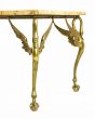 Vintage Brass and Marble Table - Italy 1960s