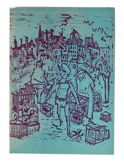 Bird Market by Mino Maccari - Modern Artwork