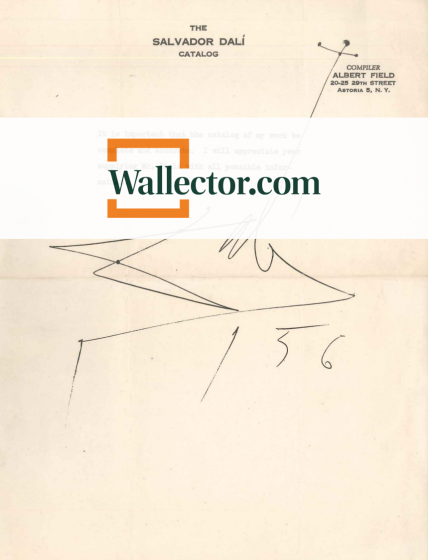 Cataloguing Dalí by Salvador Dalí - Surrealist Manuscript