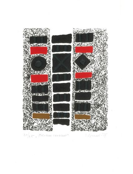 Luigi Spacal, Folclore carsico, Chalcography and xilograph, 1969, Contemporary art, Artwork, Graphic Art, Abstract Art