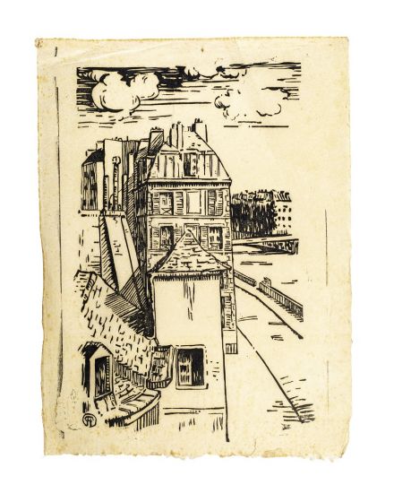 House on The River by Anonymous - Modern Artwork