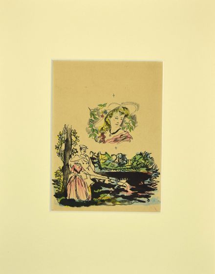 Fishing in the Lake by Emilio Grau - Modern Artwork 