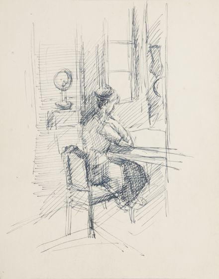"Reader" by R. Casanove - Modern Artwork
