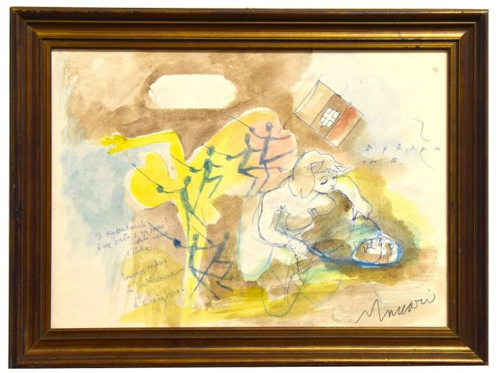 The Dream by Mino Maccari - Contemporary Artwork