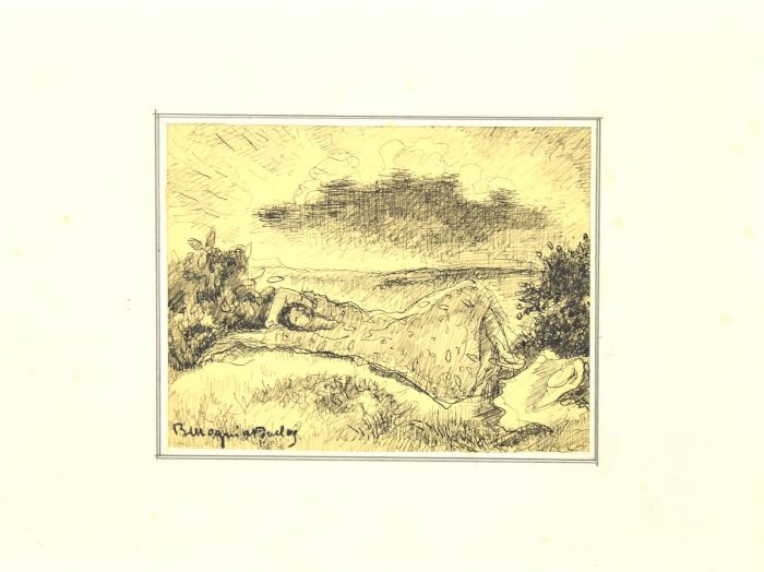 Figure in the Landscape by
Mogniat-Duclos Bertrand - Artwork 