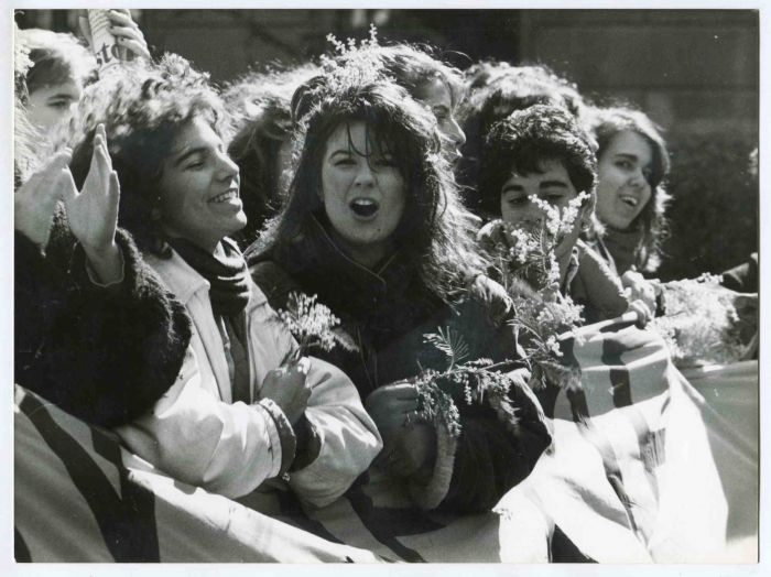 8 of March, Italian students -Historical Photograph of the Feminist Movement