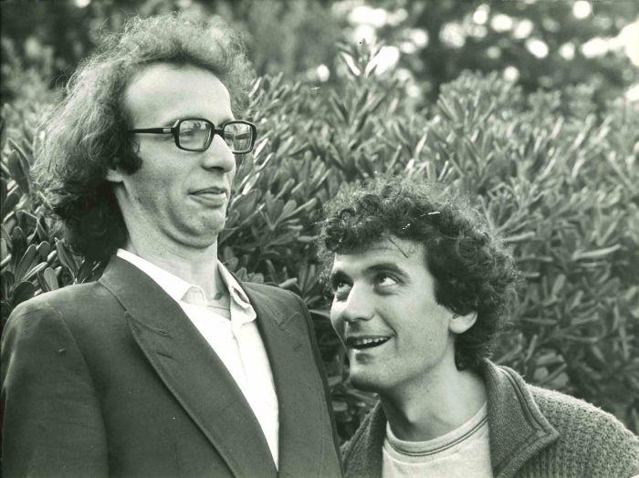Massimo Troisi and Roberto Begnini - Vintage Photograph 