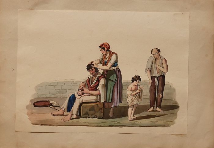 “Lice huntersa" by Michela De Vito - Old Masters