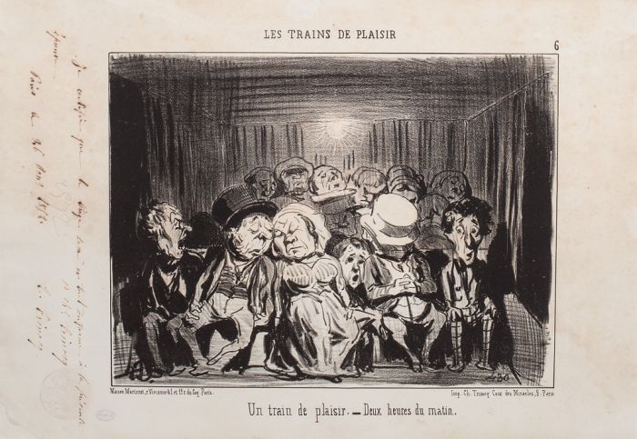H. Daumier - Un Train de Plaisir - LES TRAINS DE PLAISIR - Modern Artwork