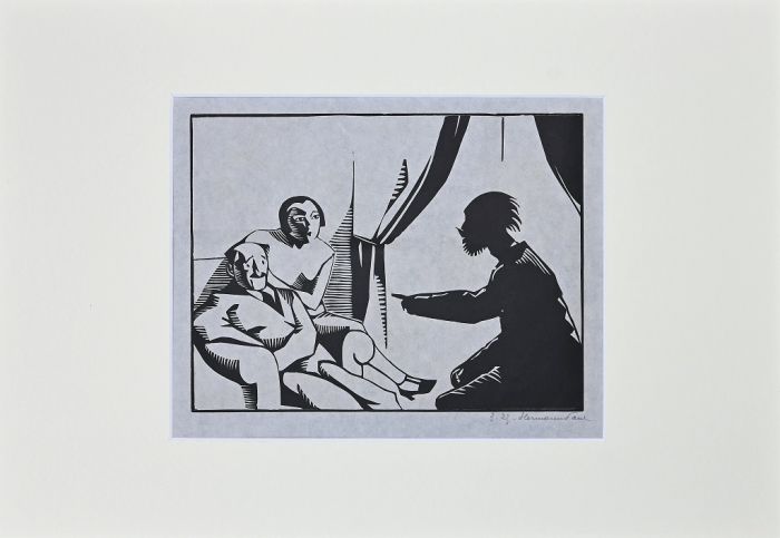 The Visit by Hermann Paul - Modern Artworks