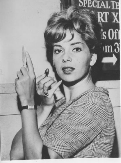 The American Actress and Singer Abbe Lane