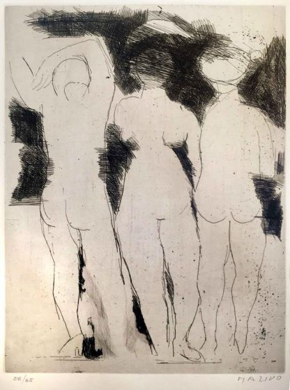 The Bathers by Marino Marini - Modern Artwork