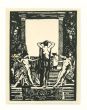 Figure is an original contemporary woodcut on paper realized by Giulio Aristide Sartorio.