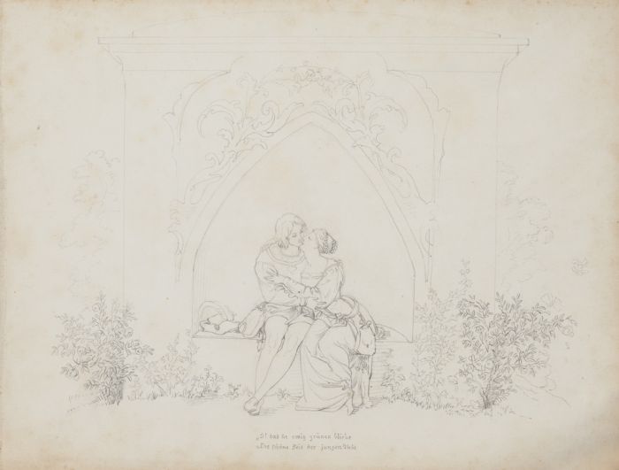 Embrace by  Anonymous- Old Master Artwork