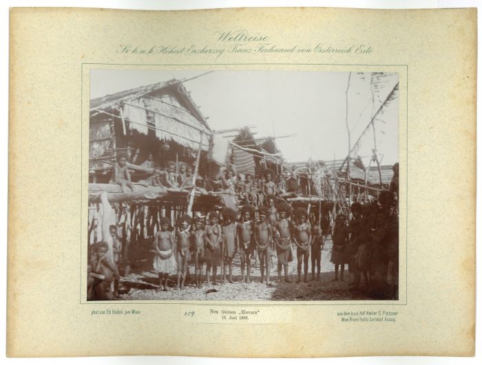 Neu Guinea - Elevara - 15 Juni 1893 by prince Franz Ferdinand von Osterreich Este - Artwork