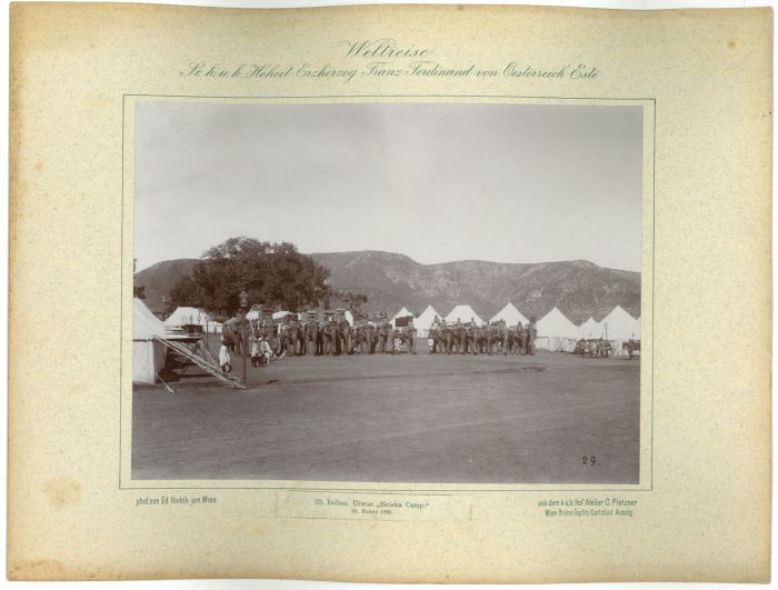 Indien - Siriska Camp  by prince Franz Ferdinand von Osterreich Este - Artwork