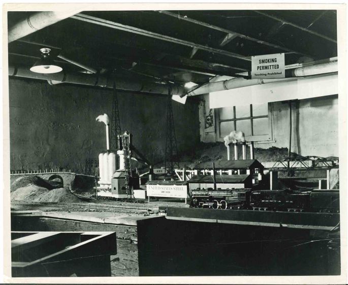 Miniature Railroad Models- Vintage Photograph