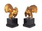 Turkeys Bookends by Anonymous - Decorative Object