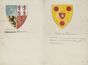 "Coats of Army" is an original drawing in pen and watercolor on paper, realized by an Anonymous France Artist of the XIX Century