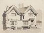 "House" is an original ink drawing on paper, realized by an Anonymous Artist of the XX Century . 