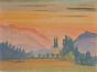 "Sunset in Mountain" by Delpech - Modern Artwork