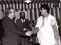 Giulio Andreotti and Mohammad Gaddafi Meeting 