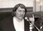 The photograph of Prof.  Roberto Monti in Conference about Nuclear power
