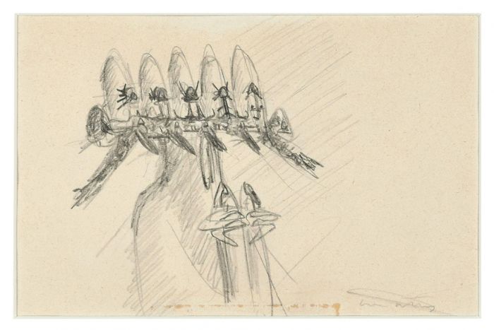 Surrealist Drawing by Sebastián Matta - Contemporary Artwork