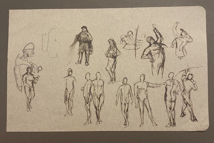 Studies of Figures by Anonymous - Artwork