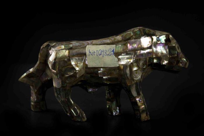 Vintage Mother of Pearl Bear