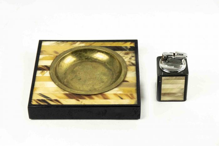Lighter and Ashtrays Set