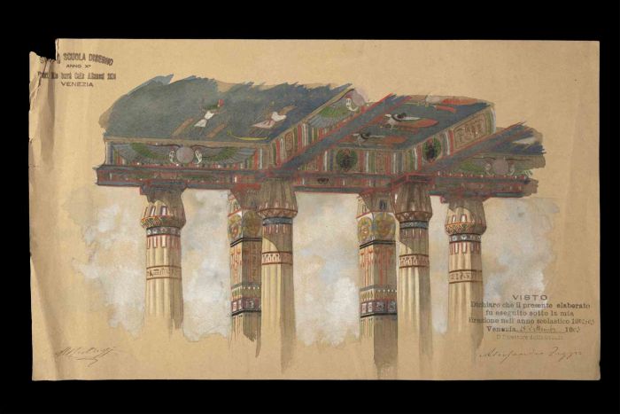 Sketch of Egyptian Temple