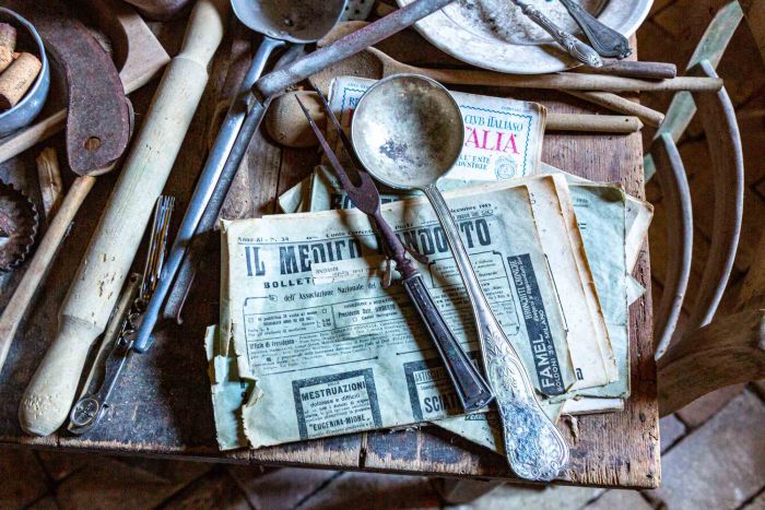 Serving Spoon and Newspaper