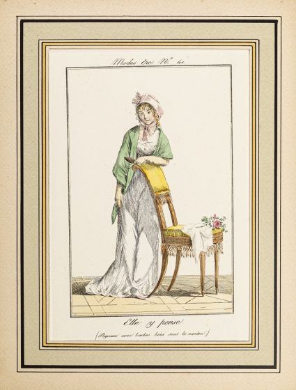 Elle y Pense by Philibert-Louis Debucourt  - Old Master Artwork