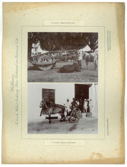 Indien - Benares Fuhrwerke by prince Franz Ferdinand von Osterreich Este - Artwork