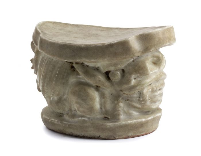 Glazed Ceramic Pillow - Decorative Object