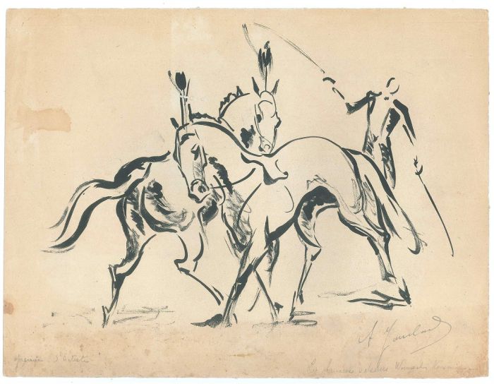 Les Chevaux by Anonymous - Modern Artwork