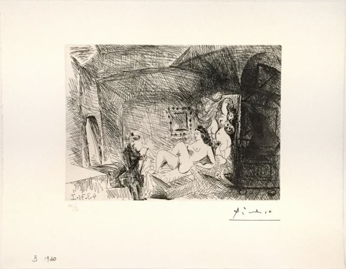 Peintre, Modèle et Toile - SOLD
